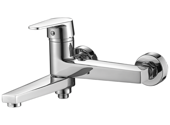 Bateria wannowa LUGA ścienna z ruchomą wylewką bez zestawu natryskowego