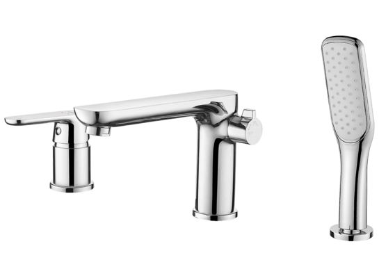 Bateria wannowa DIMA stojąca 3-otworowa chrom