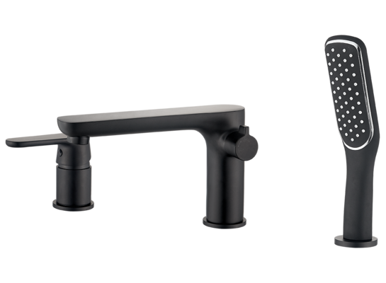 Bateria wannowa DIMA stojąca 3-otworowa czarna