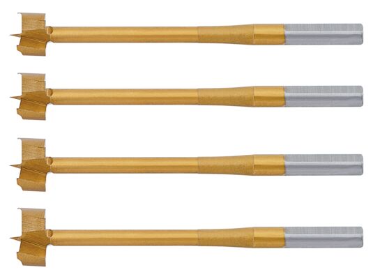 Frez do drewna uniwersalny, zestaw 4 sztuki GRAPHITE