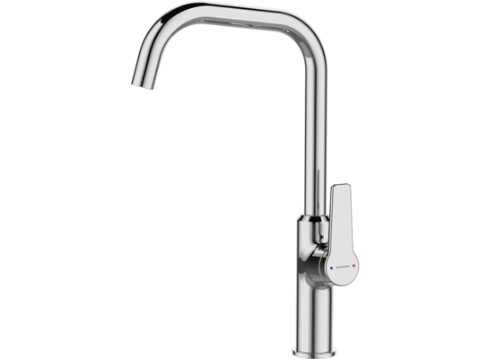 Bateria zlewozmywakowa stojąca ALANIS z wylewką L chrom