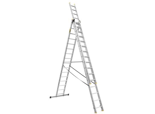 Drabina wielofunkcyjna 3x16 stopniowa PRO Ttłoczona 150 kg DRABEST