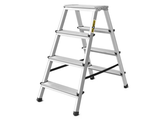 Drabina aluminiowa dwustronna 2x4 stopniowa 125 kg DRABEST