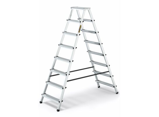 Drabina aluminiowa dwustronna 2x8 stopniowa 125 kg DRABEST