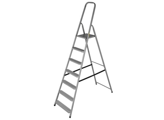 Drabina stalowa domowa 7 stopniowa 125 kg DRABEST