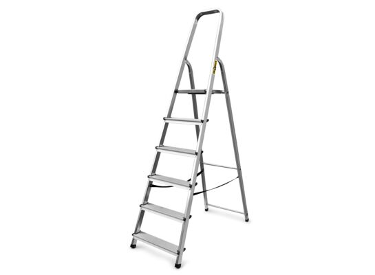 Drabina aluminiowa domowa 6 stopniowa 125 kg DRABEST