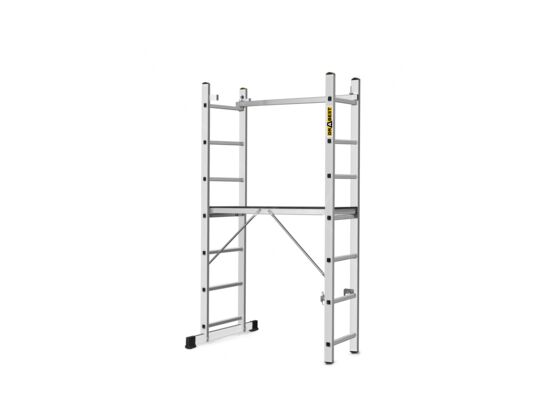 Rusztowanie aluminiowe drabinowe BASIC 2x7 z podestem 33 x 114 cm DRABEST