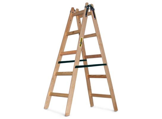 Drabina drewniana malarska 2x5 stopniowa 150 kg DRABEST
