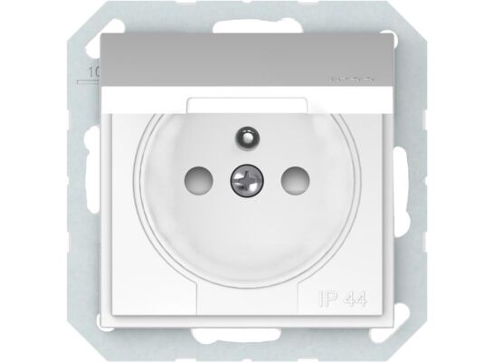 Gniazdo pojedyncze IP44 QUADRUM QR1013W białe VILMA