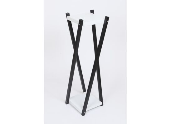 Kwietnik metalowy 70 cm białoczarny