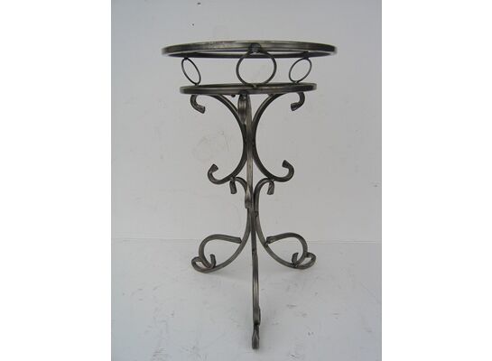 Kwietnik metalowy 75 cm złota patyna