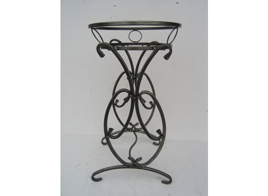 Kwietnik metalowy 75 cm złota patyna