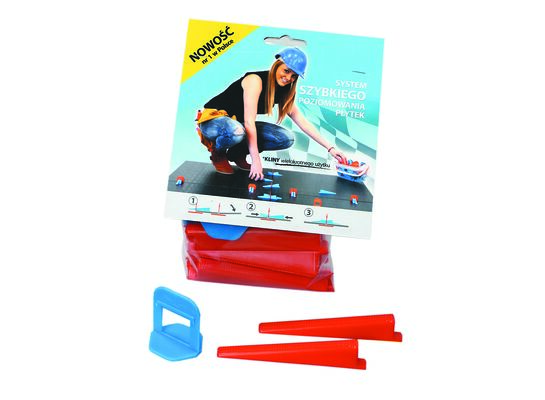 System poziomowania płytek klin zestaw TEO 10 sztuk