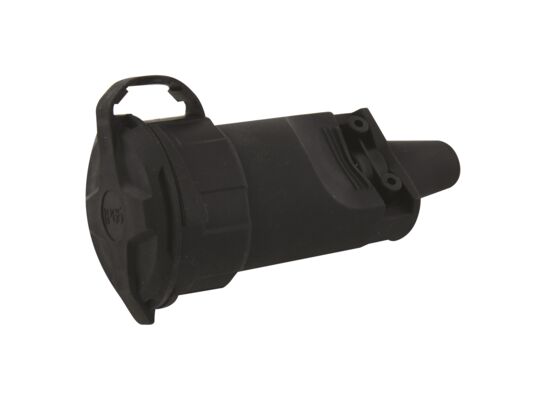 Gniazdo proste IP65 guma czarne