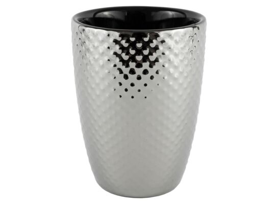 Kubek "Dots" ceramika chrom