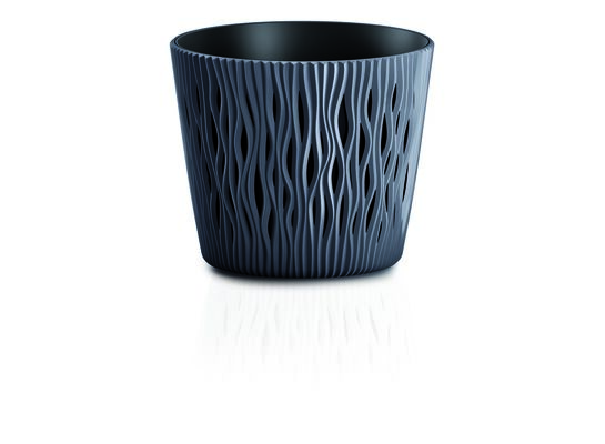 Doniczka DSR190 Sandy Round - antracytowy