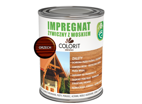 Impregnat żywiczny z woskiem Orzech 0,75 l Colorit Drewno