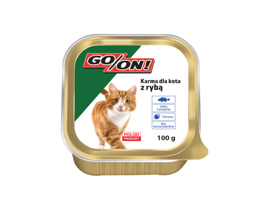Karma mokra dla kotów 100 g z rybą GO/ON!