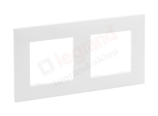 Ramka podwójna NILOE STEP biały mat