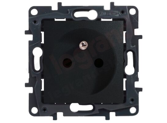 Gniazdo pojedyncze z/u NILOE STEP czarny mat