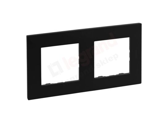 Ramka podwójna NILOE STEP czarny mat