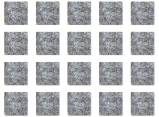 Filc szary 20 x 20 mm