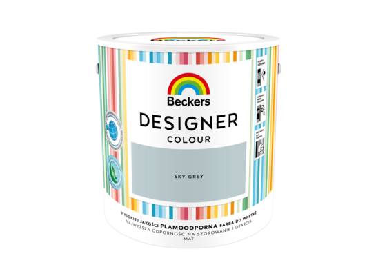Farba lateksowa Beckers Designer Colour Sky Grey 2,5 l