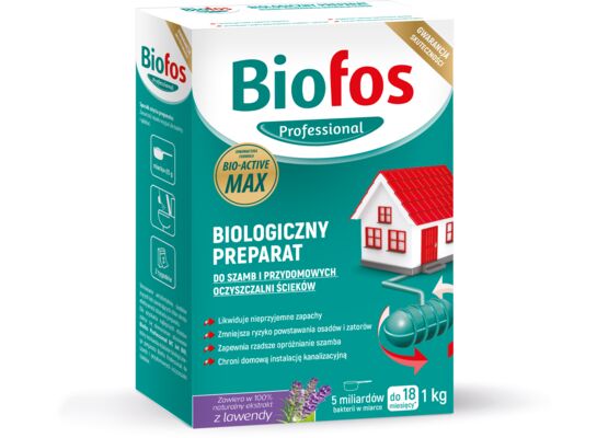 Biologiczny preparat do szamb i przydomowych oczyszczalni ścieków Biofos 1 kg