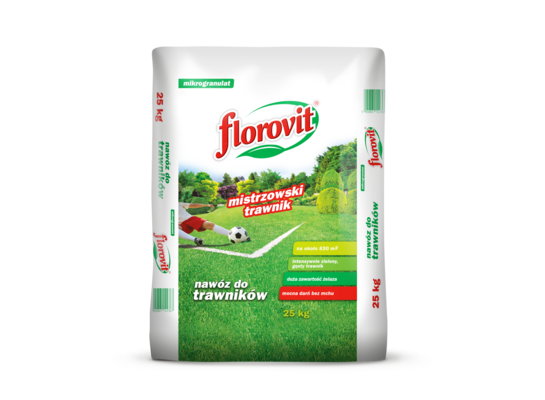 Nawóz granulowany Florovit Do trawników z mchem 25 kg