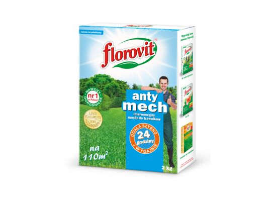 Nawóz granulowany Florovit Interwencyjny nawóz do trawników antymech 2 kg