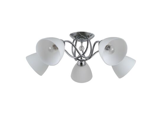 Lampa wisząca Lugano PND-5643-5 chrom/biały