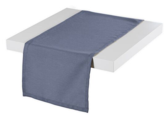 Bieżnik dekoracyjny Natural niebieski 180 x 35 cm