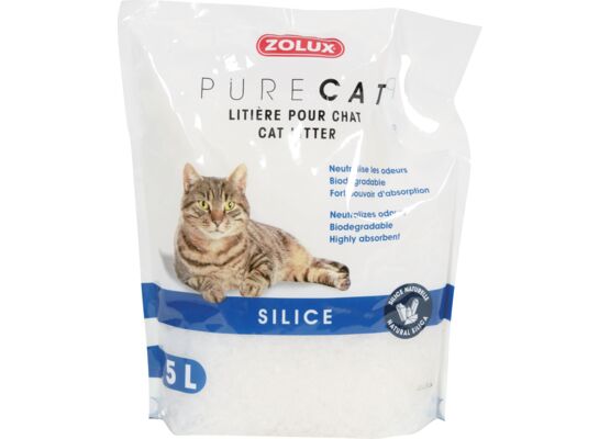 Żwirek PURECAT silikonowy naturalny 5 l Zolux