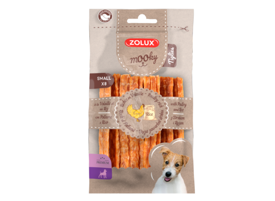 Przysmak MOOKY Premium drób ryż S x 8 szt. Zolux