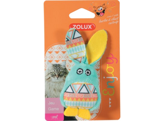 Zabawka dla kota KALI królik zielona Zolux
