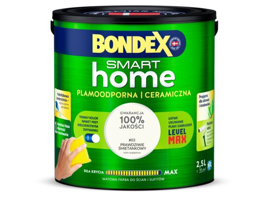 Farba ceramiczna SMART HOME prawdziwie śmietankowy 2,5 l