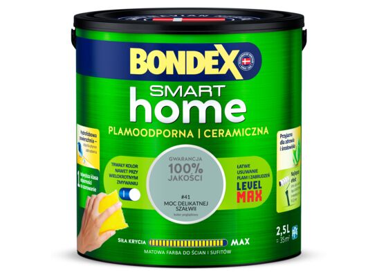 Farba ceramiczna SMART HOME moc delikatnej szałwii 2,5 l