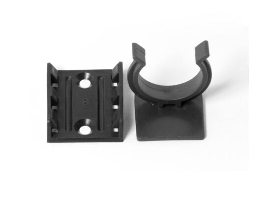 Klip z łącznikiem do nogi szeroki czarny