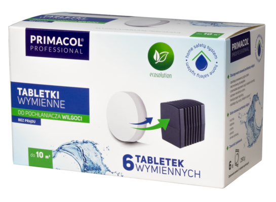 Tabletki do pochłaniacza 6 sztuk