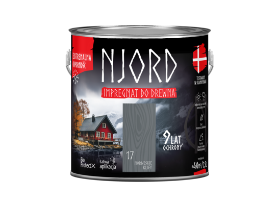 Impregnat do elewacji drewnianych Njord norweskie klify 2,5 l LuxDecor