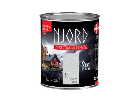 Impregnat do elewacji drewnianych Njord poranny szron 0,75 l LuxDecor
