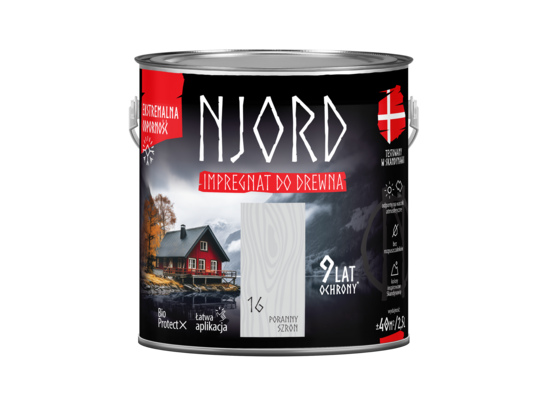 Impregnat do elewacji drewnianych Njord poranny szron 2,5 l LuxDecor