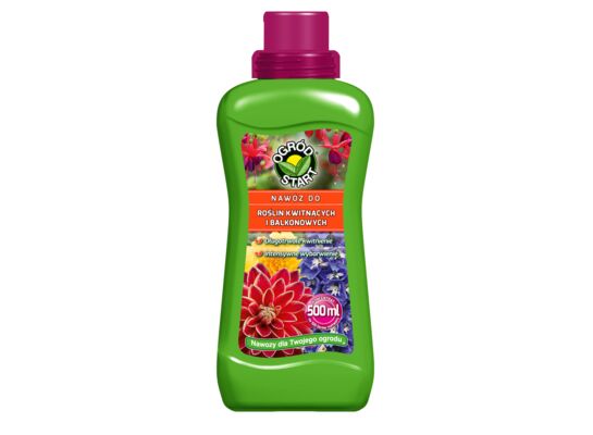 Nawóz do roślin kwitnących i balkonowych płynny 500 ml Ogród Start