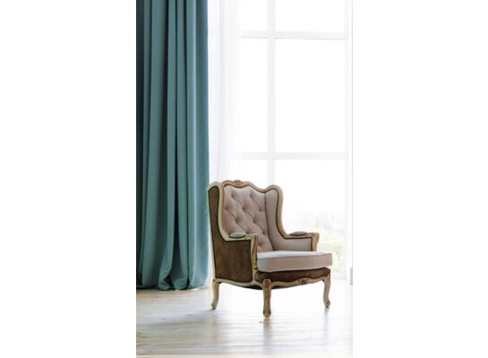 Zasłona Pierre turkus 140 x 270 cm przelotki