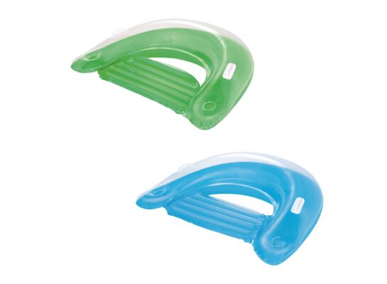 Dmuchany fotel pływający niebieski/zielony 152 x 99 cm Bestway