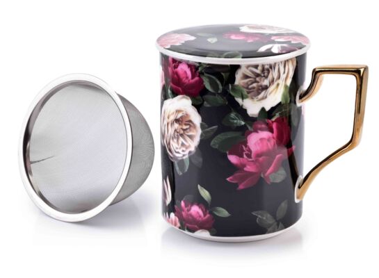 Kubek z zaparzaczem POLA czarny 400 ml