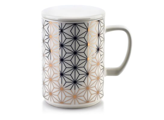 Kubek z pokrywką CHIC GEO 460 ml