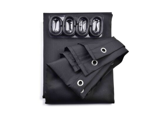 Zasłona prysznicowa ZAC BLACK  150 x h180 cm