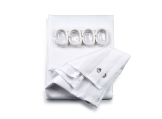 Zasłona prysznicowa ZAC WHITE 150 x h180 cm