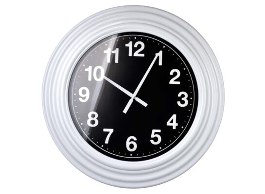 Zegar okrągły 66 cm czarno-biały